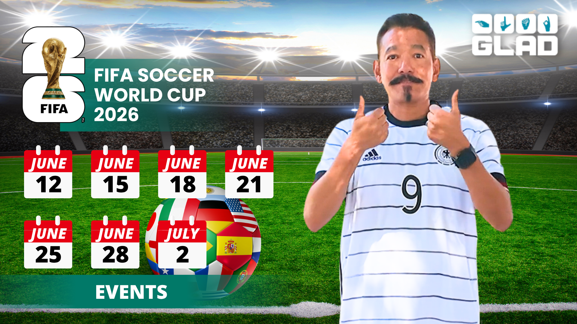 FIFA World Cup Announcement | June 12 thru July 2 2026