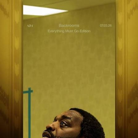 An actor is inspecting the wall