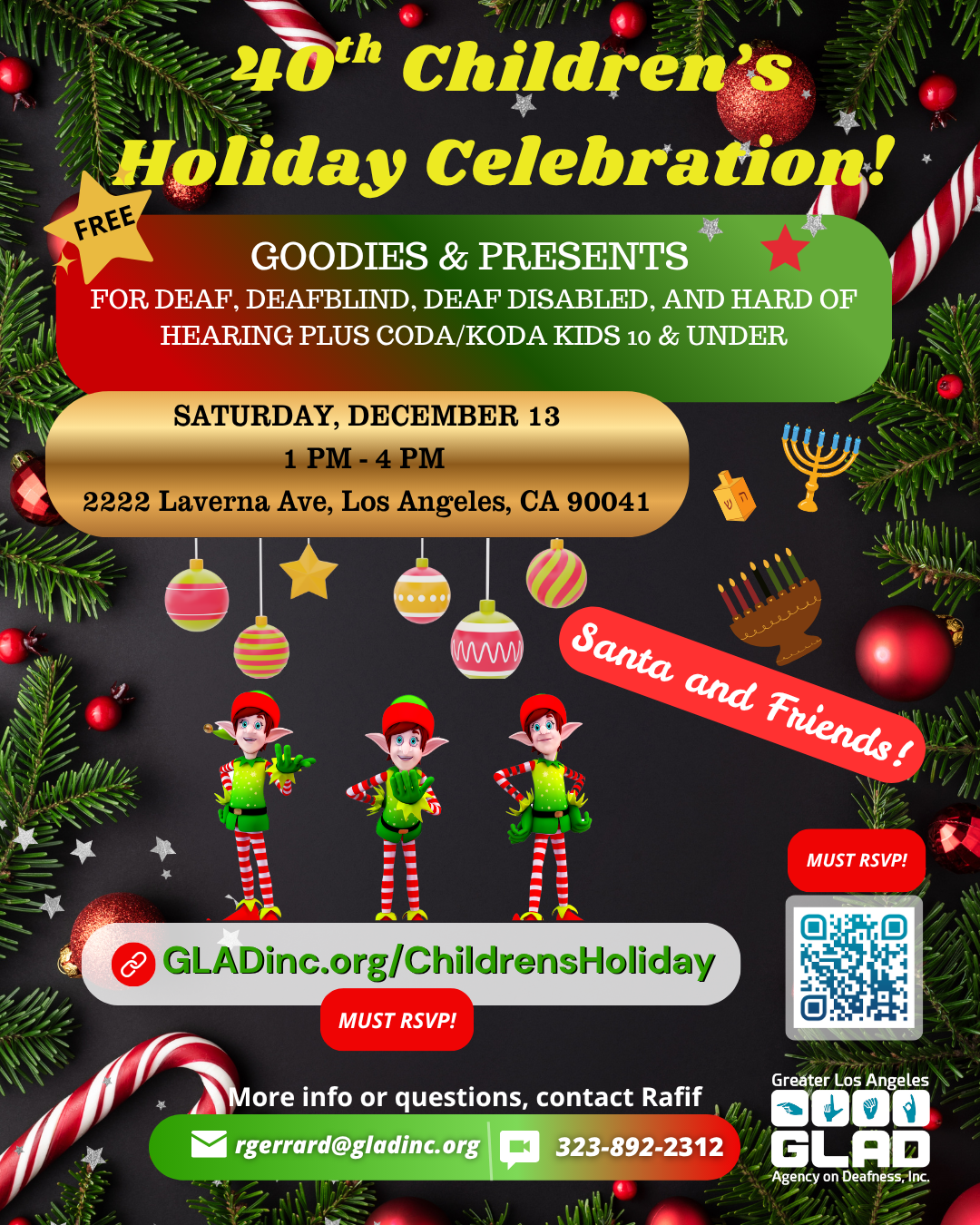 GLAD’s 40th Children Holiday Celebration | Dec 13 2025