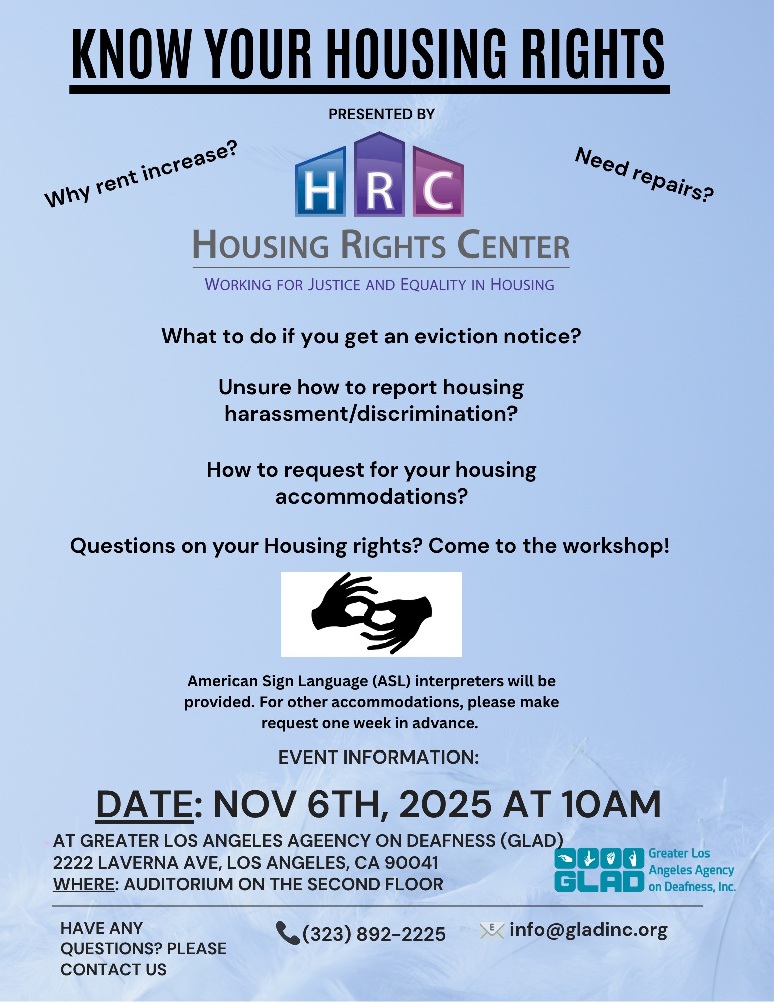 Housing Rights Workshop | 11-06-25