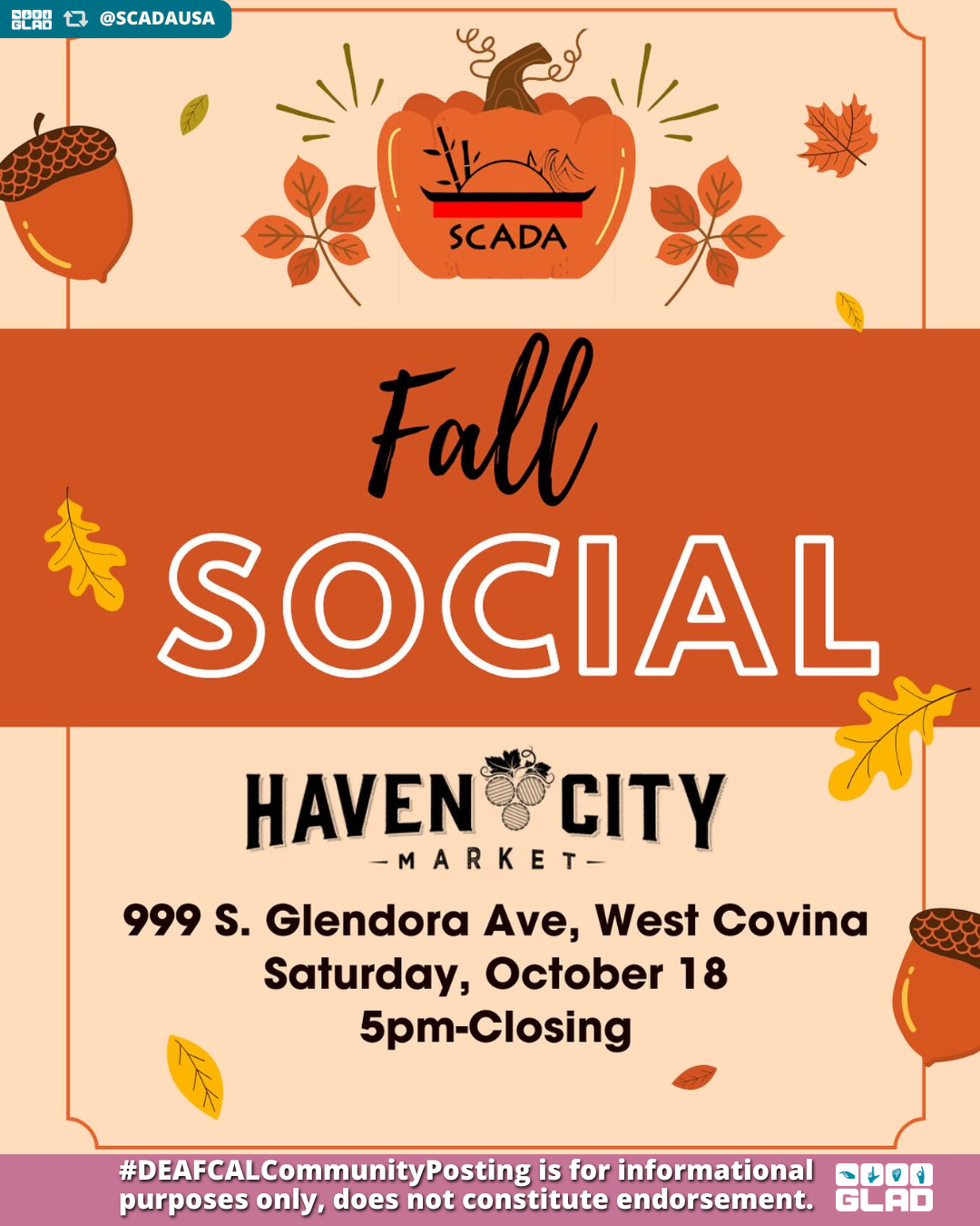 SCADA Fall Social | Oct 18 2025