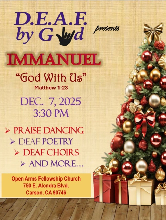 Deaf by God Christmas Program