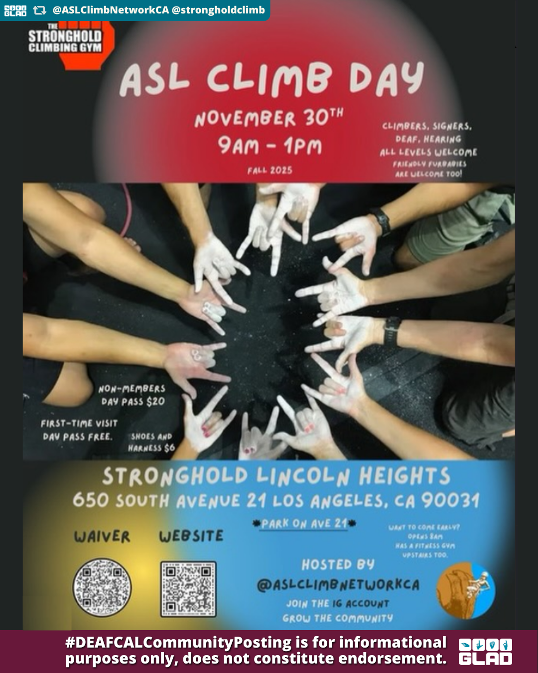 ASL Climb Day | November 30 2025