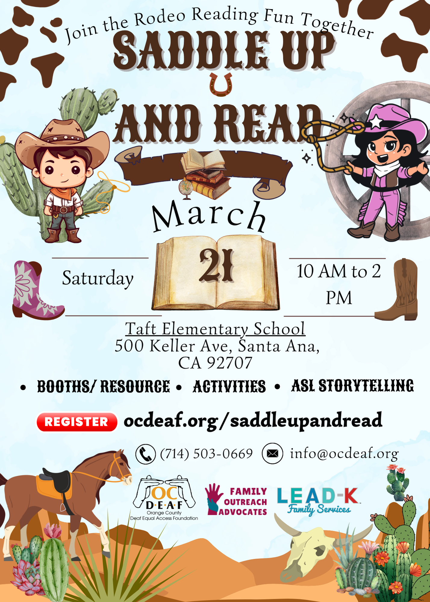 OC DEAF: Saddle Up and Read
